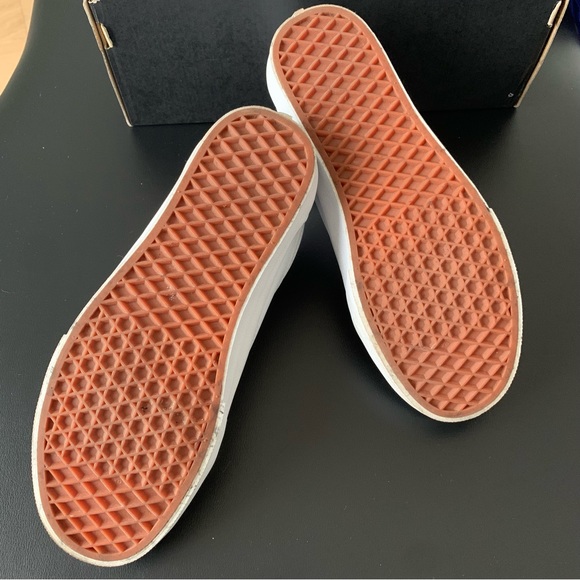 White Leather Vans - Picture 3 of 3